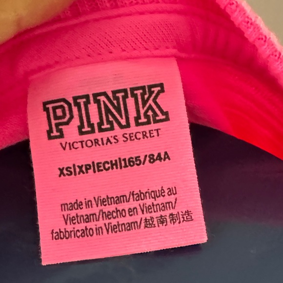 PINK Victoria's Secret Neon Pink Crop Top - Picture 2 of 4
